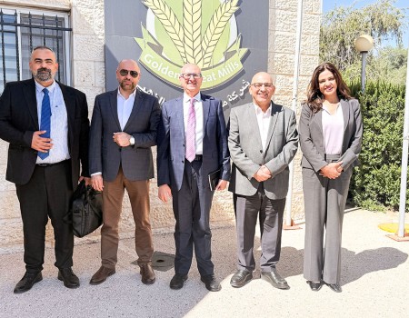 مطاحن القمح الذهبي تستضيف وفد بورصة فلسطين لتعزيز التعاون ودعم تطوير السوق المالي